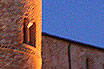Der Glockenturm Von Caorle Bei Nacht